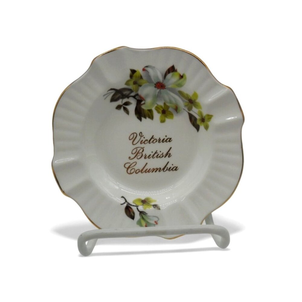 ROYAL WINDSOR Victoria BC Dogwood Small Round Dish Vintage